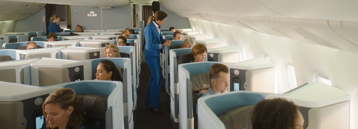 Como é voar na nova classe executiva da KLM?